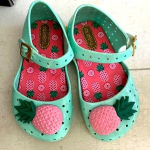 Mini Melissa Pineapple Jellies shoe size 7